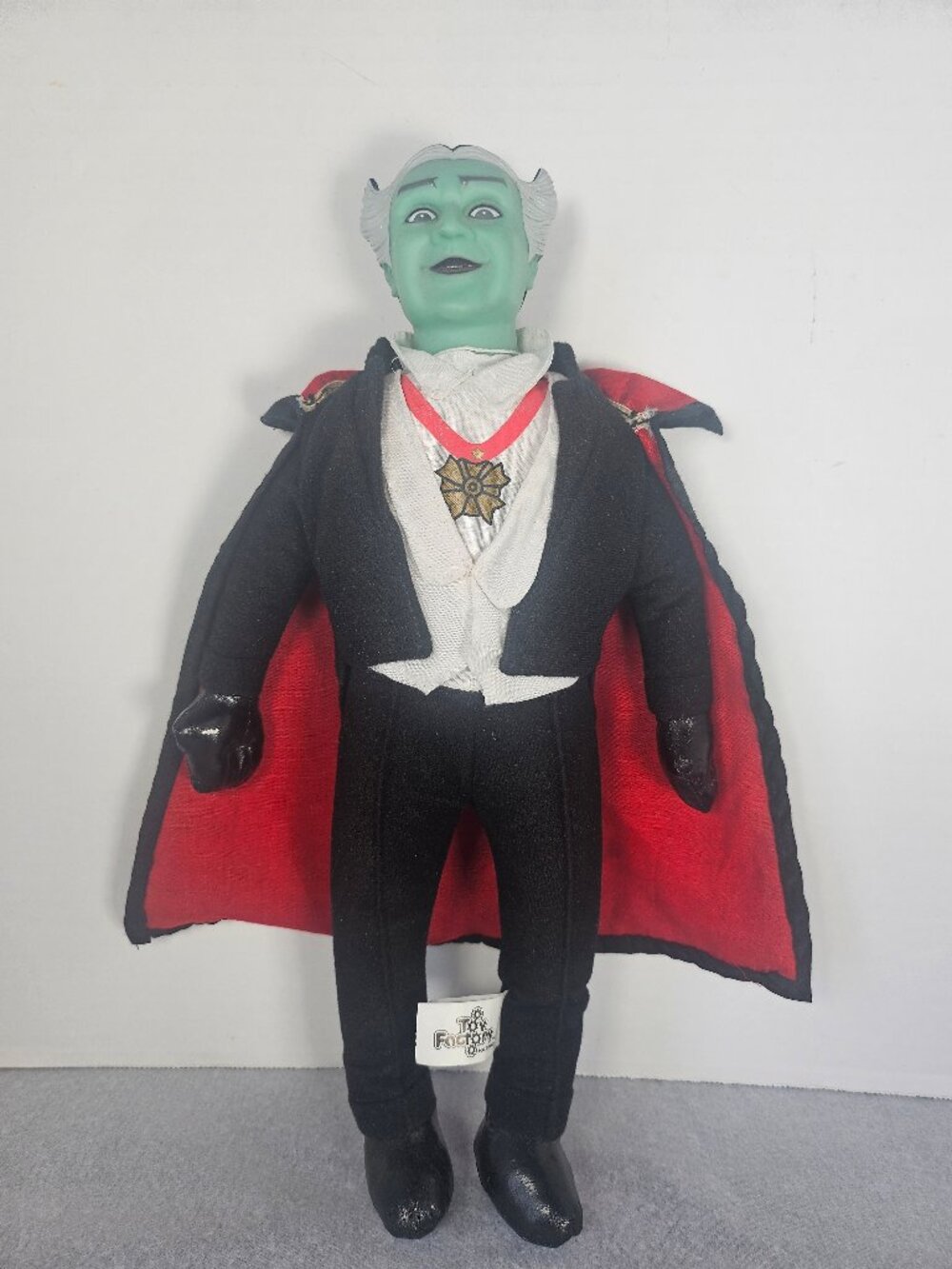 Vintage The Munster's Grandpa Munster 14 Inch Plush Figure Doll By Toy Factory